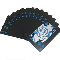 Wasserfeste Zauberkarten: Schwarzes und goldenes Spieldeck