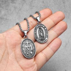 Ciondoli Guadalupe in acciaio inossidabile | Gioielli punk ed eleganti