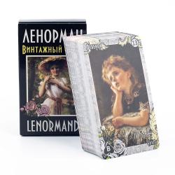 LENORMAND Cartes Oracle Style Vintage - Jeu de divination de 72 cartes