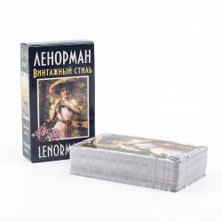 LENORMAND Cartes Oracle Style Vintage - Jeu de divination de 72 cartes