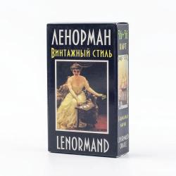 LENORMAND Cartes Oracle Style Vintage - Jeu de divination de 72 cartes