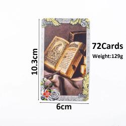 LENORMAND Cartes Oracle Style Vintage - Jeu de divination de 72 cartes