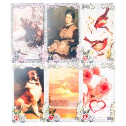 LENORMAND Cartes Oracle Style Vintage - Jeu de divination de 72 cartes