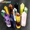 Rosenquarz- und Amethyst-Kristallstäbe für Reiki und Dekoration