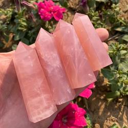 Pembe Kuvars Şifa Kristal Kulesi - Enerji ve Pozitif Titreşimler