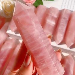 Pembe Kuvars Şifa Kristal Kulesi - Enerji ve Pozitif Titreşimler