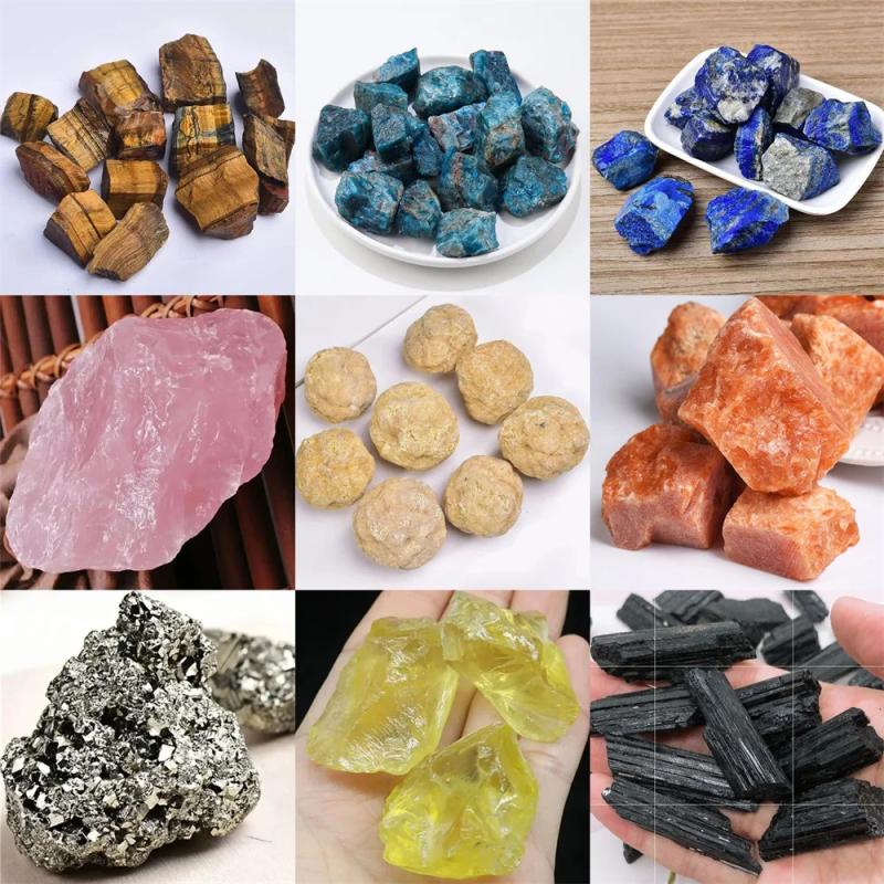 Amethyst- und Rosenquarzkristalle – Natürliche Rohproben für Reiki