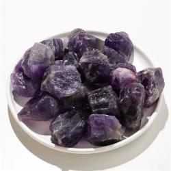 Amethyst- und Rosenquarzkristalle – Natürliche Rohproben für Reiki
