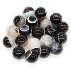 Schwarze Achatkugeln: Heilkristalle für Dekoration & Schmuck
