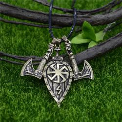 Wikinger-Kolovrat-Runen-Amulett-Anhänger – Schmuck mit slawischem Symbol