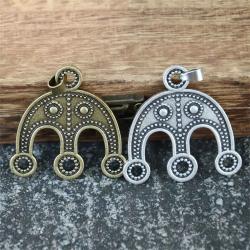 Collana con ciondolo a forma di lunula slava antica - Talismano vichingo