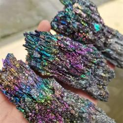 Décoration en malachite et cristal de quartz éclatants - Spécimens uniques