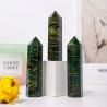 Torre di cristallo di Emerald Point: bacchetta curativa e pietra per la meditazione