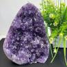 Cluster di geodi di ametista: cristalli naturali grezzi per guarigione e decorazione