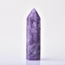 Lapidolit-Obelisk: Heilturm und Dekoration aus violettem Kristall