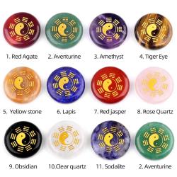 Amethystquarz-Ornament: Yin Yang, Tai Chi & Heilenergie