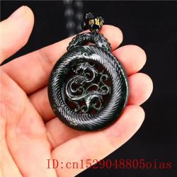 Jade-Phönix-Anhänger-Halskette - Authentisches chinesisches Amulett