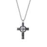 Collier croix nœud celtique nordique | Pendentif vintage pour homme