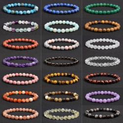 Natural Stone Bracelet: Apatite, Lapis, Agate & Tigers Eye