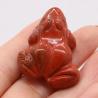 Healing Crystal Frog Figurine | Rose Quartz & Opal | Home Decor