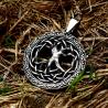 Collana con ciondolo runico dell'albero della vita in acciaio inossidabile Beier