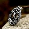 Collana con ciondolo runico dell'albero della vita in acciaio inossidabile Beier