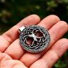 Collana con ciondolo runico dell'albero della vita in acciaio inossidabile Beier