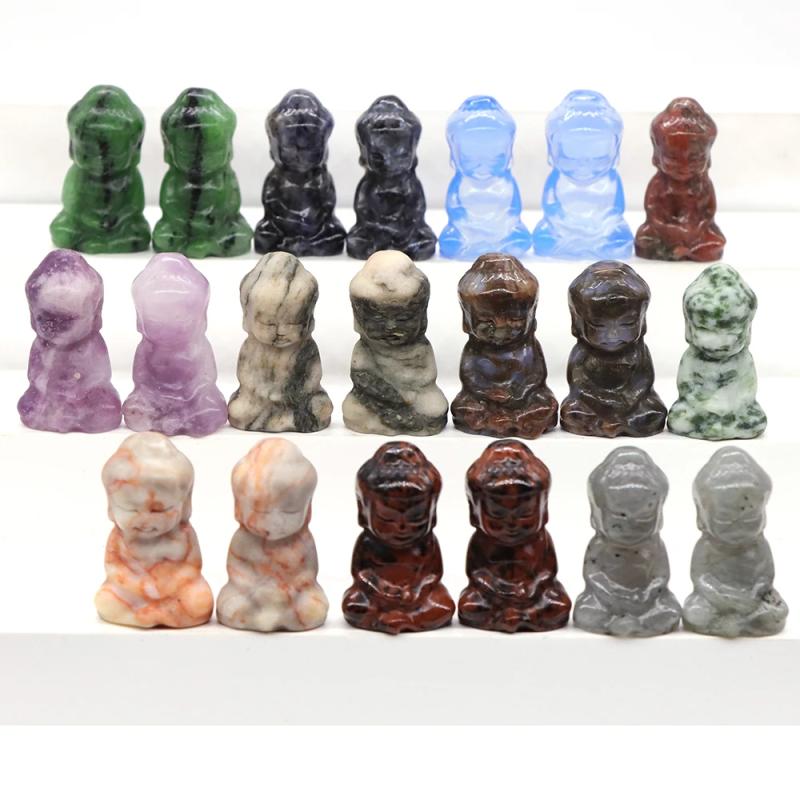 Mini-Buddha-Statuen: Natursteine ​​für Wohndekoration & Spiritualität
