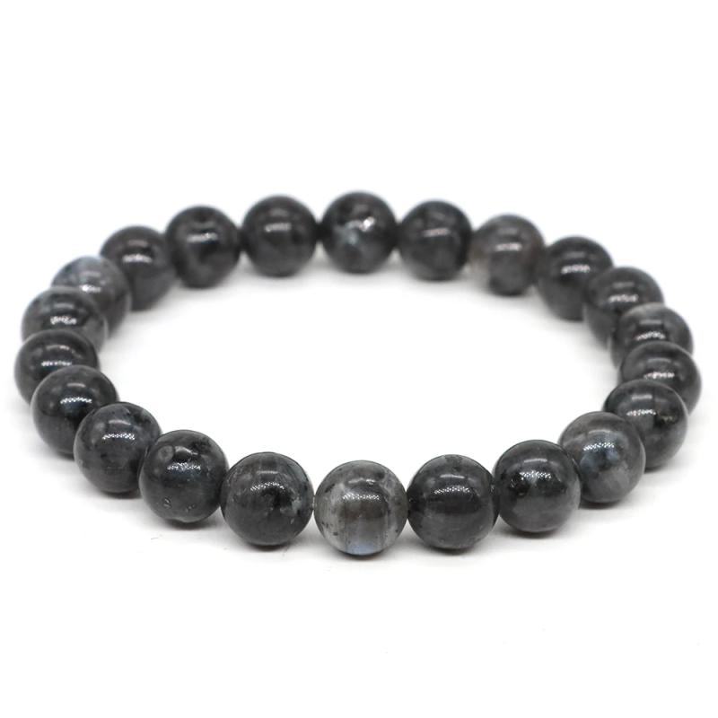 Bracelets en labradorite et larvikite | Cristaux de guérison, bijoux pour couples