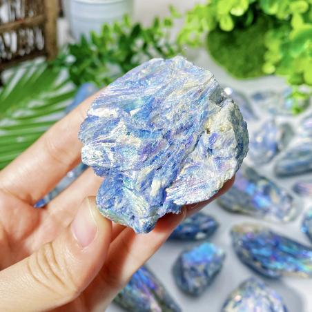 Aura Mavi Kyanit Ham Taş: Şifa ve Takı İçin Doğal Kristal