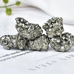 Pyrite Crystal Cluster: Natural Raw Stone Energy Decor