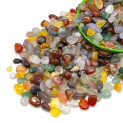 Gravier de cristal d'agate coloré : Reiki et décoration intérieure