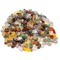 Gravier de cristal d'agate coloré : Reiki et décoration intérieure