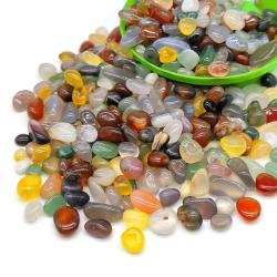 Gravier de cristal d'agate coloré : Reiki et décoration intérieure