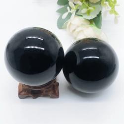 Siyah Obsidyen Küre: Kristal Şifa ve Reiki Dekorasyonu
