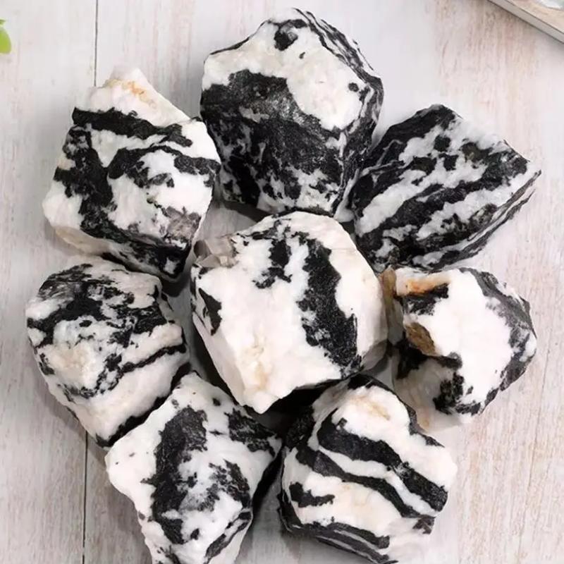 Pietra naturale di zebra: cristallo curativo grezzo per diffusori e decorazioni