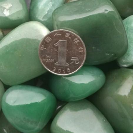 Pierres roulées de jade vert - Spécimens minéraux et de guérison naturelle
