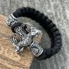 Wikinger-Armband mit Thor-Hammer Mjölnir-Rune – Herren & Damen
