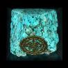 Ornements pyramidaux en turquoise et malachite | Cadeaux d'aura en pierre naturelle