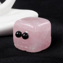 Cube sculpté en améthyste : Cadeau de soin Reiki et de décoration intérieure