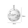 Collier pendentif clé de Salomon - Amulette vintage en acier inoxydable