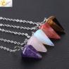 Pendule de guérison Reiki | Pendentif de radiesthésie en pierre naturelle et cristal