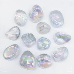 Cristalli di quarzo trasparente con glitter galvanici - Reiki Guarigione e Casa ...