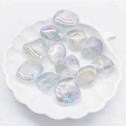 Cristalli di quarzo trasparente con glitter galvanici - Reiki Guarigione e Casa ...