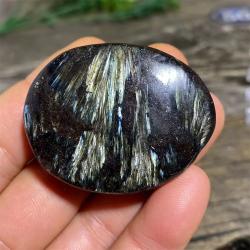 Şifa ve Dekorasyon Amaçlı Astrophyllite ve Havai Fişek Garnet Avuç İçi Taşları