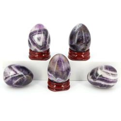 Uova di Yoni di Ametista: Cristalli Curativi Naturali per Chakra e Reiki