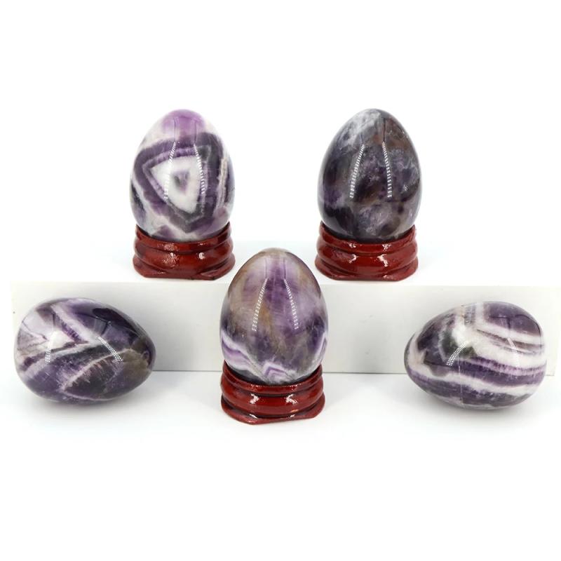 Uova di Yoni di Ametista: Cristalli Curativi Naturali per Chakra e Reiki