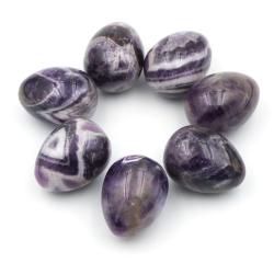 Uova di Yoni di Ametista: Cristalli Curativi Naturali per Chakra e Reiki