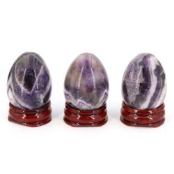 Uova di Yoni di Ametista: Cristalli Curativi Naturali per Chakra e Reiki