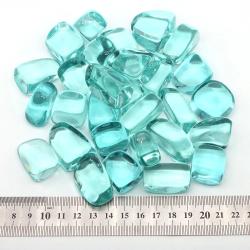 Ozeanblaue Obsidian-Trommelsteine: Kristallenergie für Dekoration und mehr
